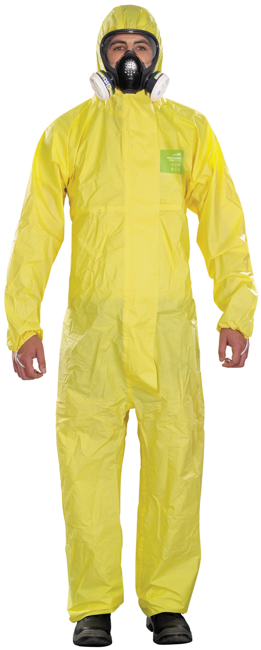 yellow work overalls
